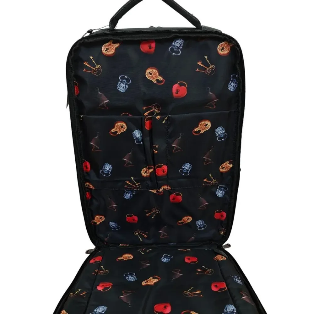 Robert Graham Backpack Solid Black Travel Commuting Padded Laptop Pocket NWT